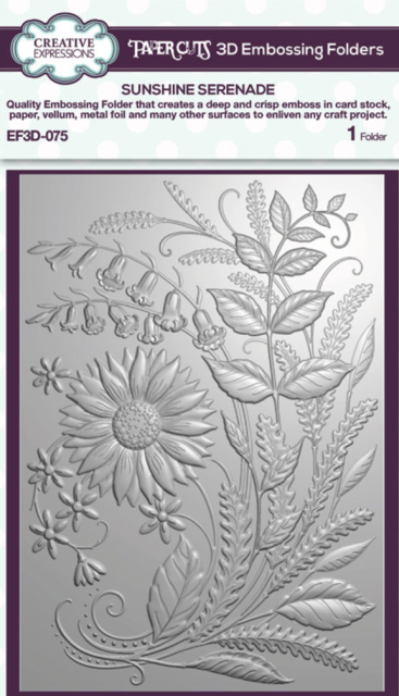 Creative Expressions Sue Wilson 3D Embossing Folder Sunshine Serenade