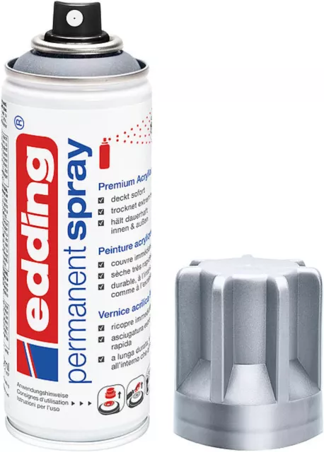 Edding e-5200 Permanent Spray Silver Matt