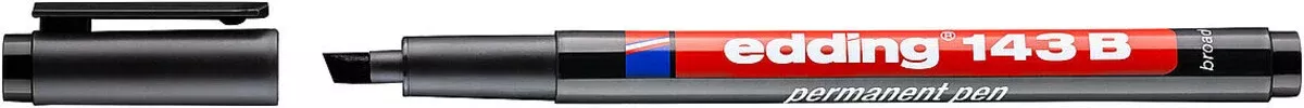 Edding e-143 B Permanent Pen 1-3mm Black