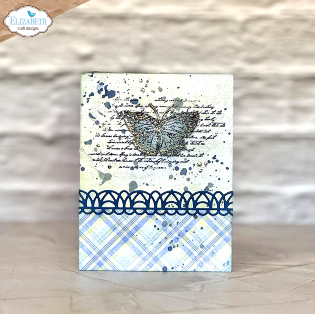 Elisabeth Craft Designs Evening Rose A5 Stamps Butterflies and Swirls