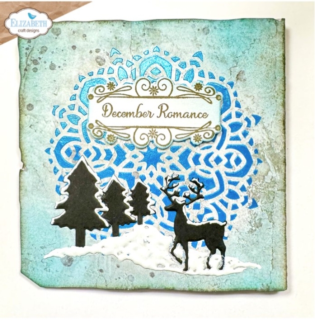 Elisabeth Craft Designs December Romance Dies Stanzschablonen Snow Globe Fun