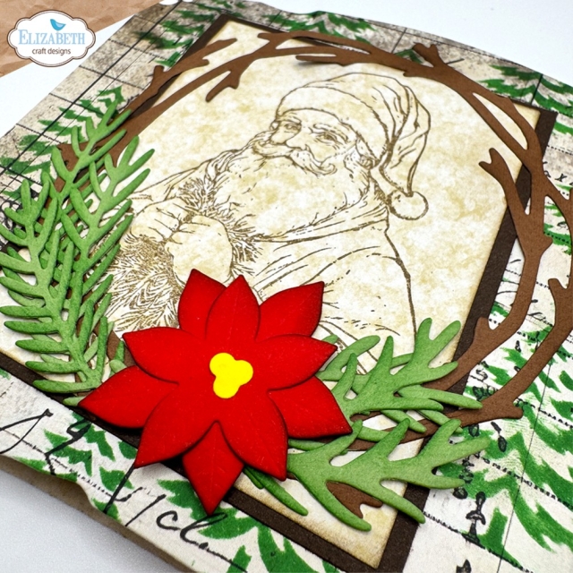 Elizabeth Craft Designs Golden Season Stamps Santa