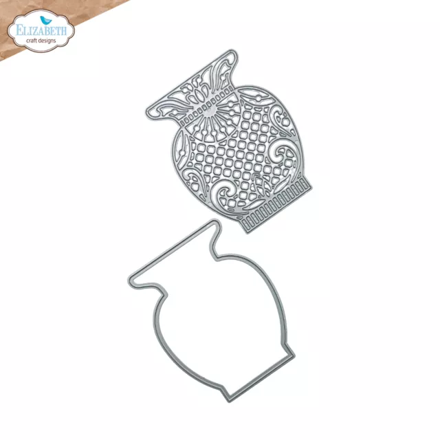 Elisabeth Craft Designs Bohemian Rose Die Stanzschablone Delicate Fancy Vase