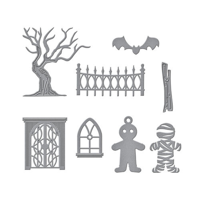Spellbinders Spooky Cottage Etched Dies