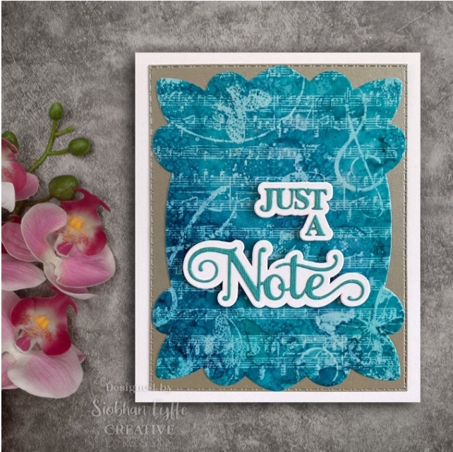 Creative Expressions Background Stamp A6 Butterfly Chorus