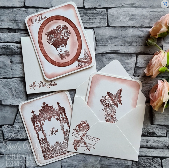 Creative Expressions Taylor Made Journals Clear Stamp Chateau Garden