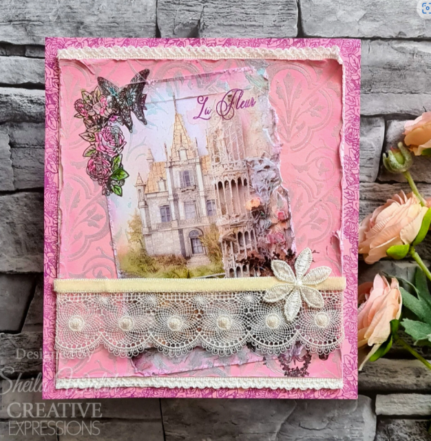 Creative Expressions Taylor Made Journals Clear Stamp Chateau Garden