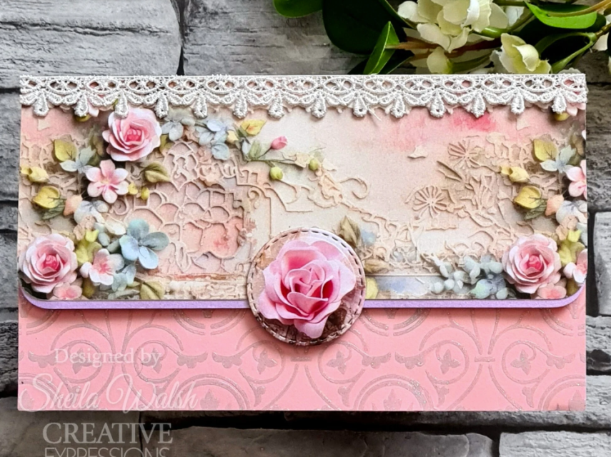 Creative Expressions Taylor Made Journals Clear Stamp Chateau Garden