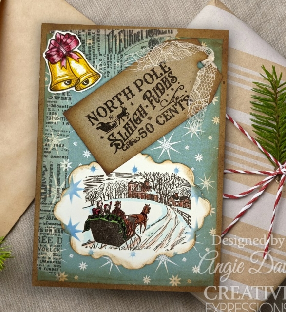 Creative Expressions Clear Stamp Transparenter Stempel Taylor Made Journals Vintage Christmas