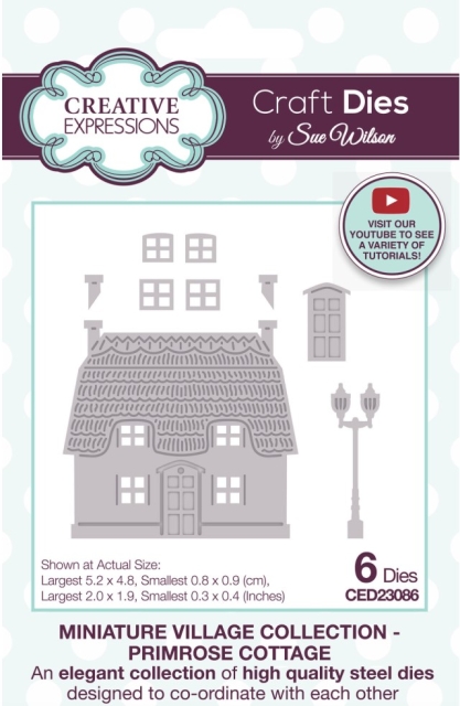 Creative Expressions Dies Stanzschablonen Sue Wilson Craft Miniature Village Primrose Cottage