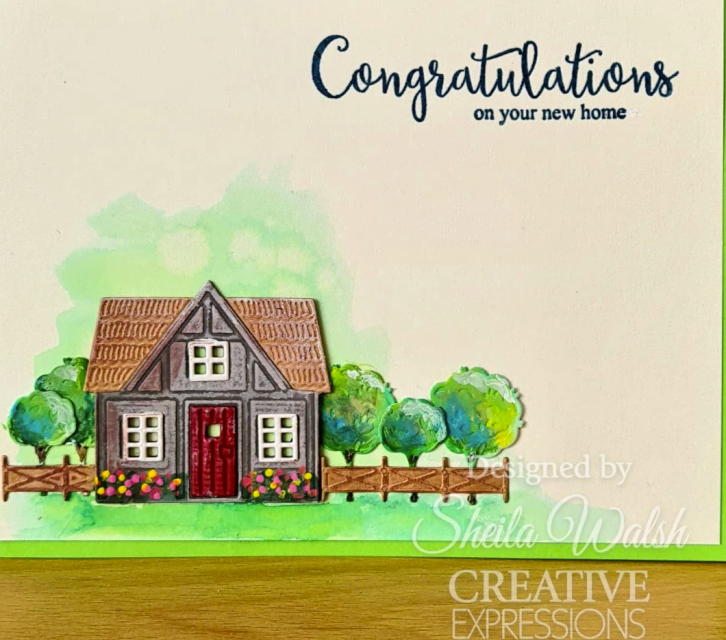 Creative Expressions Sue Wilson Craft Dies Miniature Village Bluebell Cottage