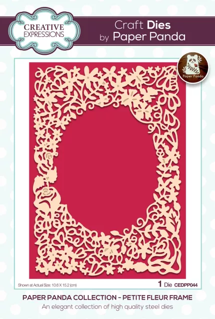 Creative Expressions Paper Panda Craft Die Petite Fleur Frame