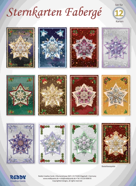 Reddy Cards Bastelset Fabergé Sternkarten