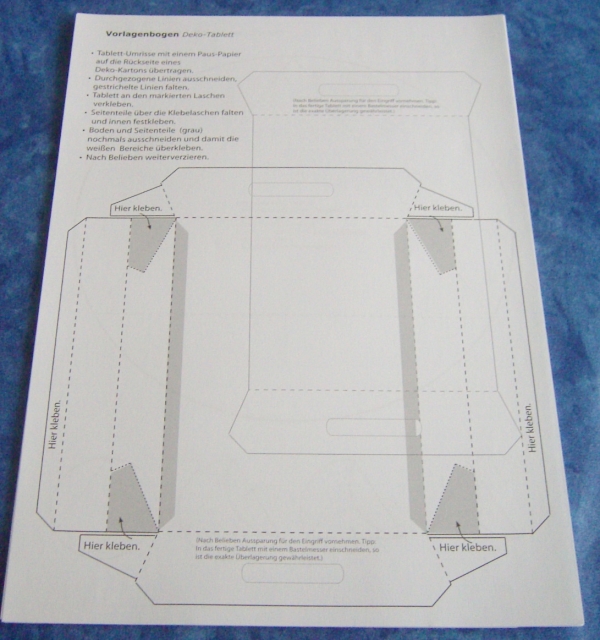 Vorlagenmappe mit 45 Falt-Vorlagen und Heft mit Musterbeispielen