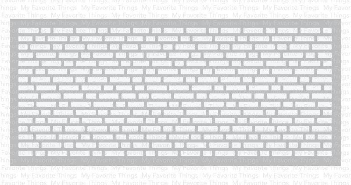 My Favorite Things Slimline English Brick Wall Stencil