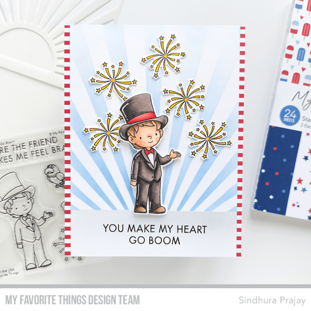 My Favorite Things You Make My Heart Go Boom Clear Stamps