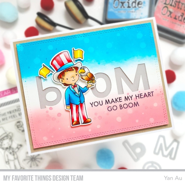 My Favorite Things You Make My Heart Go Boom Clear Stamps