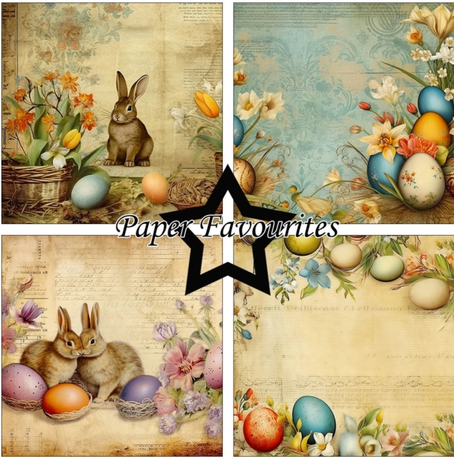 Paper Favourites 12 x 12 Inch Paper Pack Vintage Easter