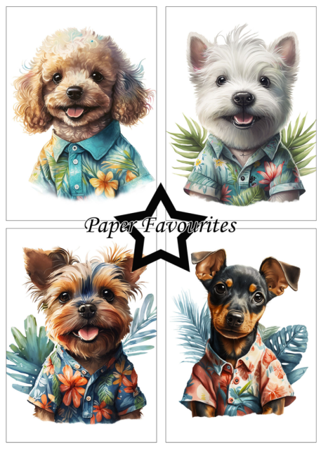 Paper Favourites A5 Paper Pack Summer Dogs