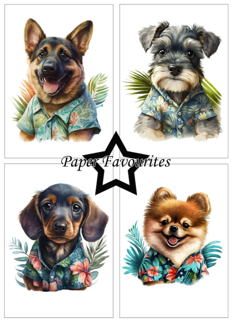 Paper Favourites A5 Paper Pack Summer Dogs