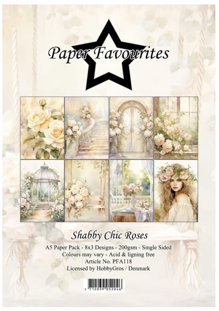 Paper Favourites A5 Paper Pack Shabby Chic Roses