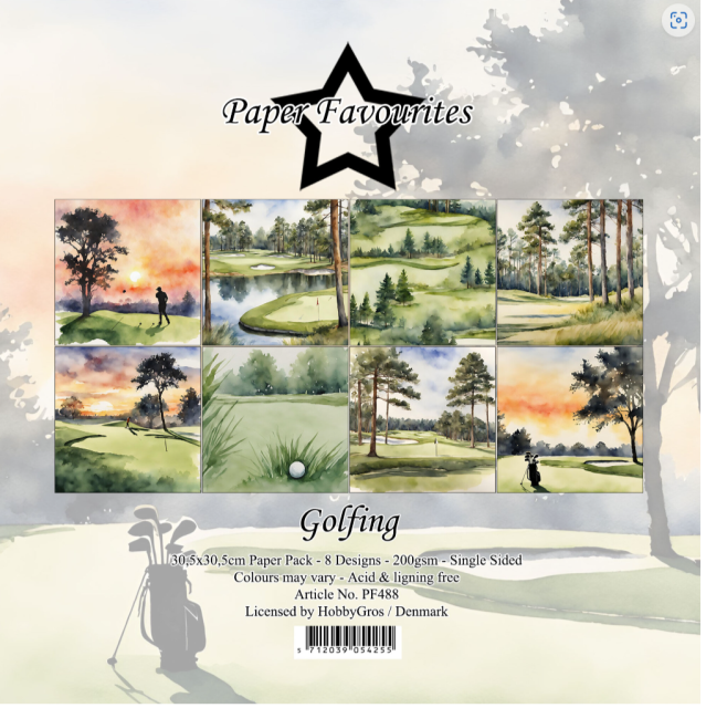 Paper Favourites 12 x 12 Inch Paper Pack Golfing