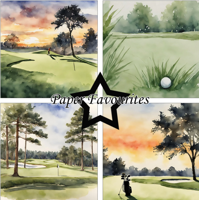 Paper Favourites 12 x 12 Inch Paper Pack Golfing