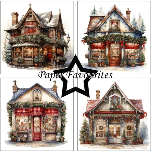 Paper Favourites 12 x 12 Inch Paper Pack Christmas House