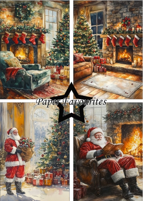 Paper Favourites A5 Paper Pack Christmas Scene