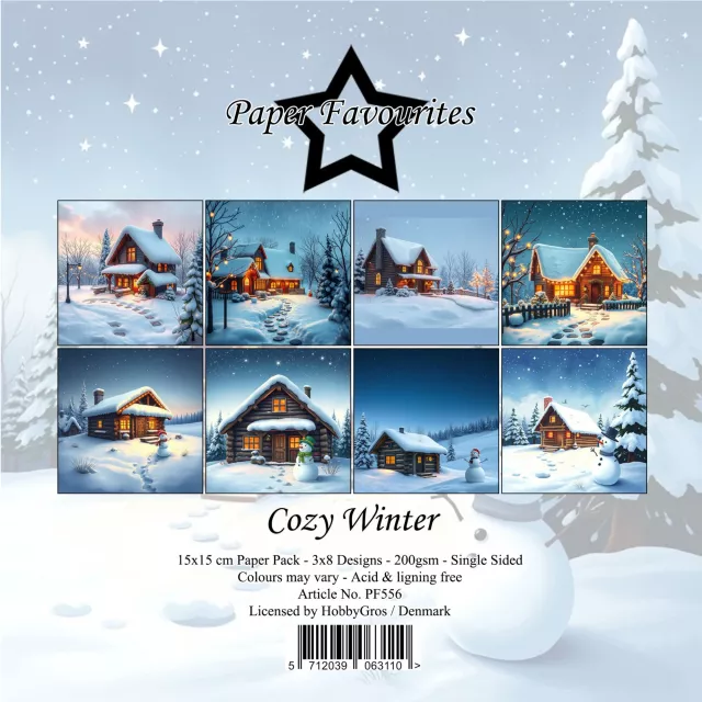 Paper Favourites 6 x 6 Inch Paper Pad Cozy Winter