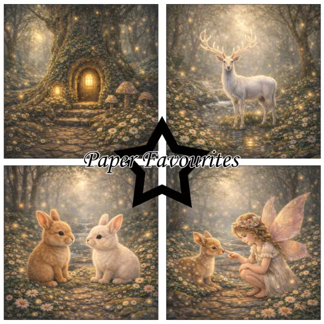 Paper Favourites 6 x 6 Inch Paper Pack Magical Forest