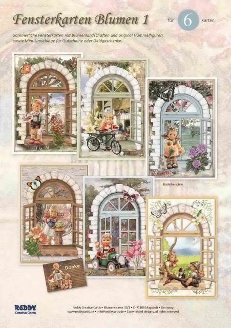 Reddy Cards Fensterkarten Blumen