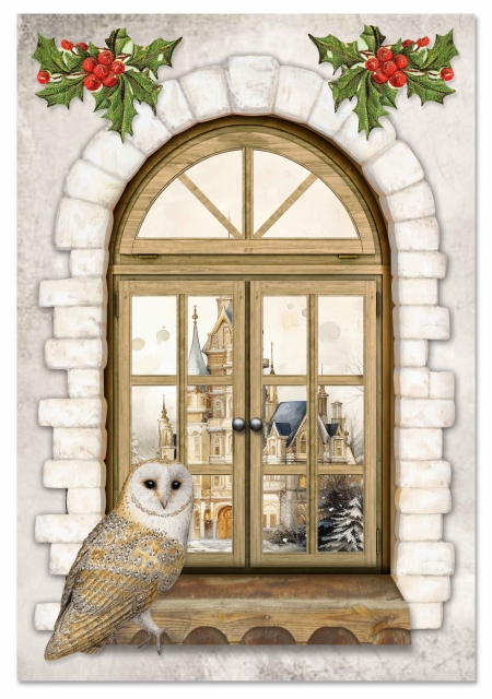 Reddy Cards Bastelset Weihnachtliche Fensterkarten