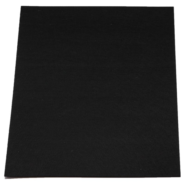 Filz 3 mm 75 x 50 cm schwarz