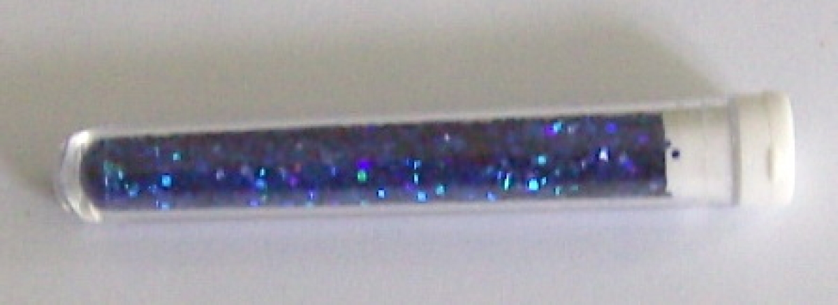 Flimmer im Röhrchen royalblau