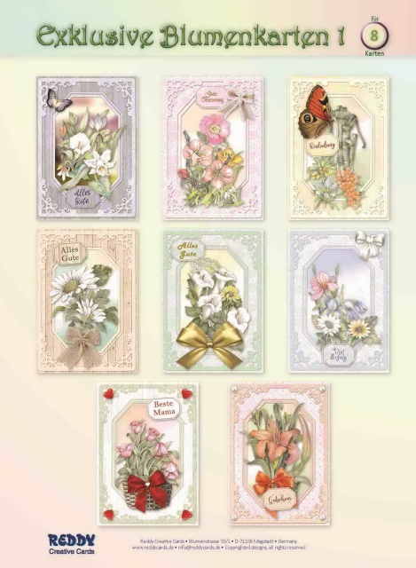 Reddy Cards Bastelset Exclusive Blumenkarten 1