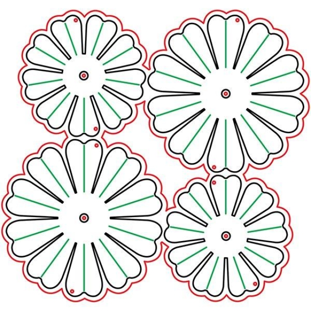 Flowerz Schneideschablone Begonien