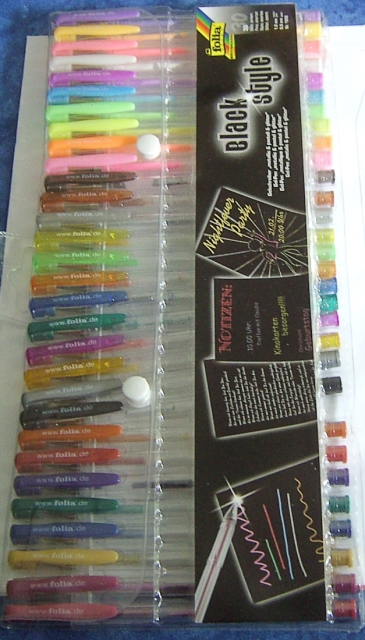 30 Gelschreiber metallic & pastell & glitter