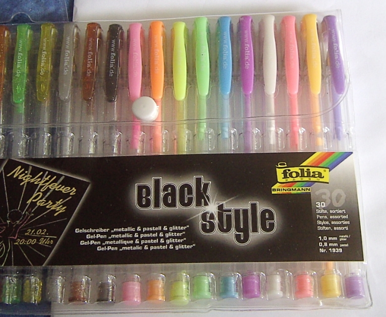 30 Gelschreiber metallic & pastell & glitter