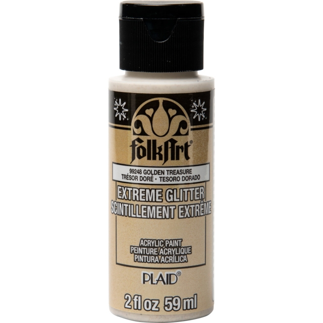 Folkart Extreme Glitter Golden Treasure 59 ml