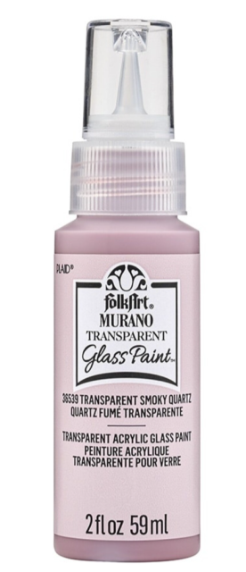 Folkart Murano Glass Paint Transparent 59 ml Smokey Quartz