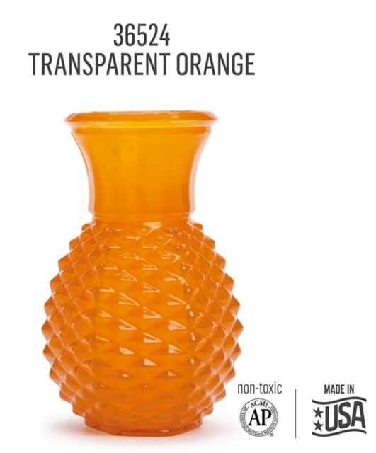 Folkart Murano Glass Paint Transparent 59 ml Orange