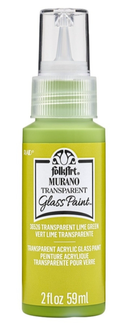 Folkart Murano Glass Paint Transparent 59 ml Lime Green