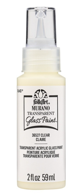 Folkart Murano Glass Paint Transparent 59 ml Clear