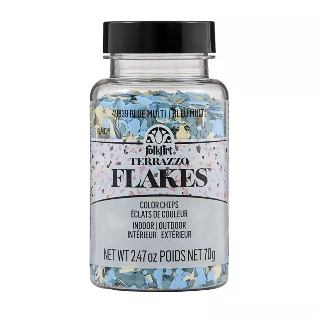 Folkart Terrazzo Flakes Blue-Multi