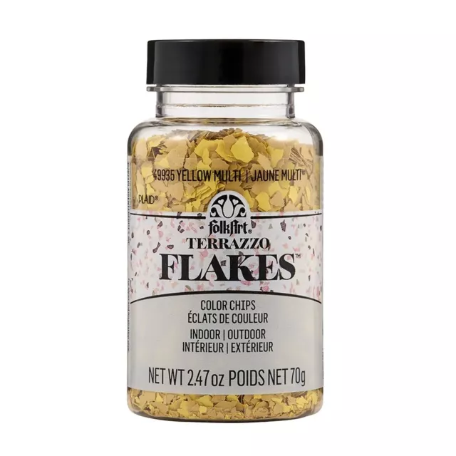 Folkart Terrazzo Flakes Yellow-Multi