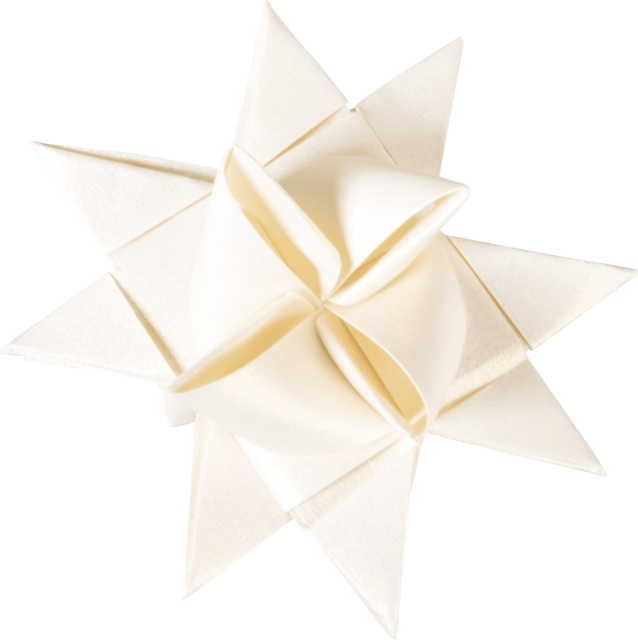 Heyda Faltstreifen für Fröbelsterne goldfarben auf natur / creme / braun