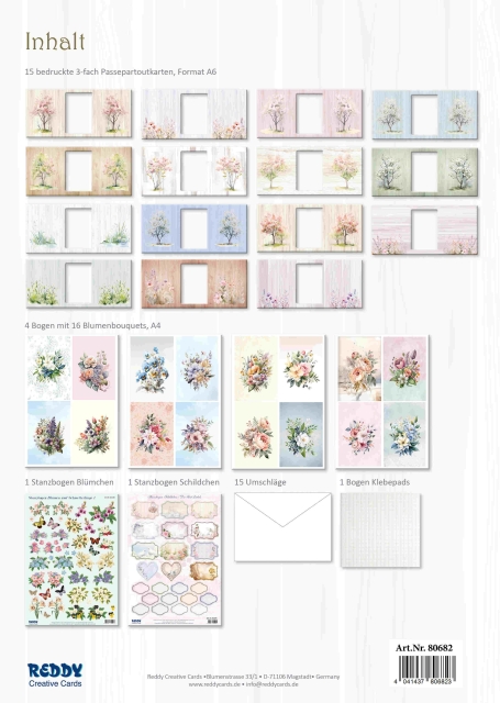 Reddy Cards Bastelset Frühlingsbouquets