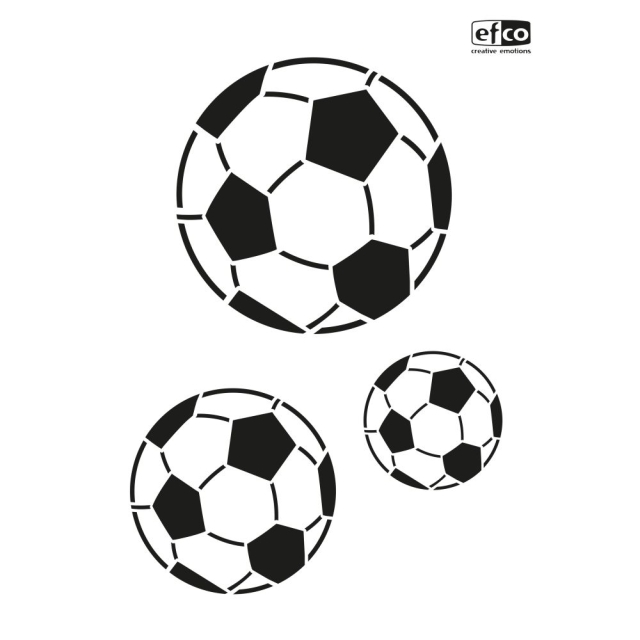 Stencil Fussball DIN A4 3-teilig