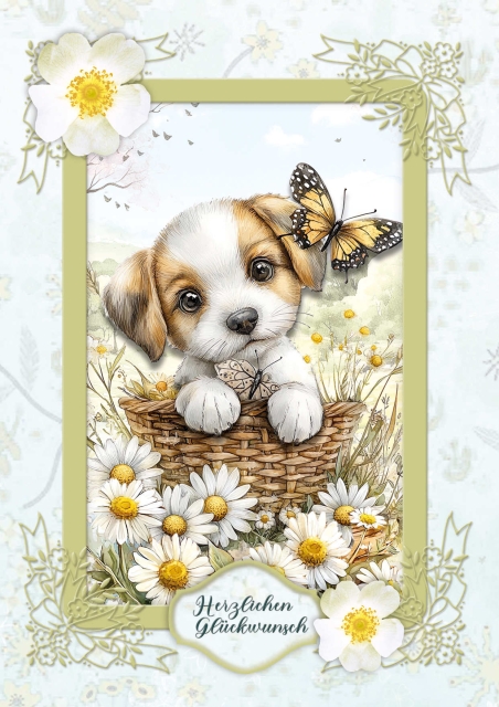 Reddy Cards Bastelset Sommergrüße mit Gänseblümchen